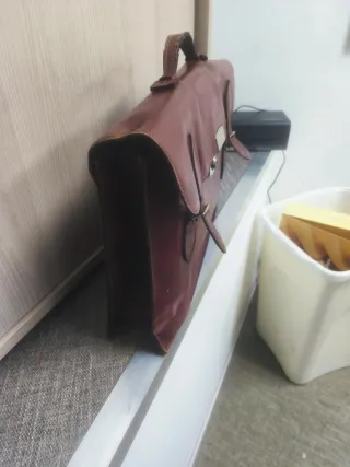 cartella Vintage in vera pelle made in germany