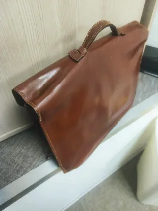 cartella Vintage in vera pelle made in germany