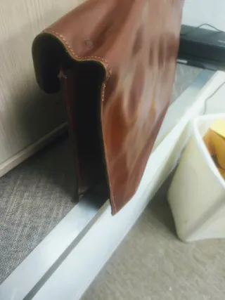 cartella Vintage in vera pelle made in germany