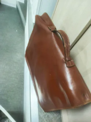 cartella Vintage in vera pelle made in germany