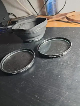 Filtros Hoya y Simer UV 58mm