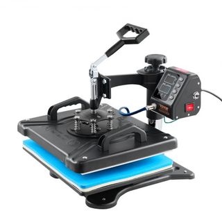 Prensa Térmica 30.5x38.1 cm 10 En 1 Prensa Térmica 1000W Máquina de Prensa Térmica con Rotación de 360° Swing Away Negra 10 En 1 Máquina de Sublimación para Camisetas Caligrafía Doble Tubo para DI...