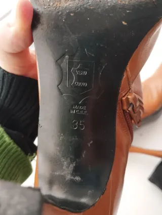 Botines de tacón marrones