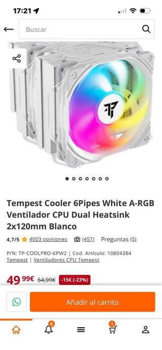 Ordenador Gaming RGB Blanco