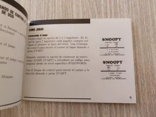 SNOOPY'S MAGIC SHOW PAL ESPAÑA NINTENDO GAME BOY