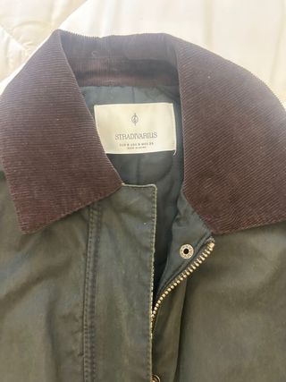 Chaqueta tipo Barbour Verde Oliva