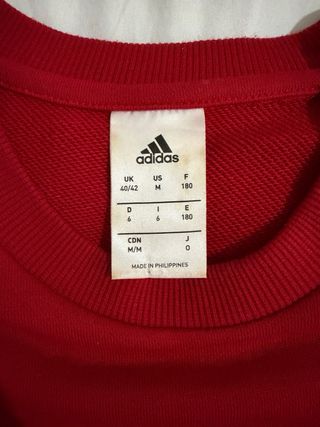 Sudadera Adidas France Roja Talla M