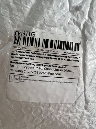 Kit de pedales deportivos de acero inoxidable