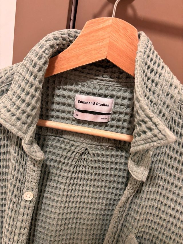 Sobrecamisa Edmmond Studios Verde Waffle