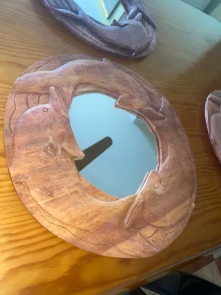 Marcos artesanales de madera vintage