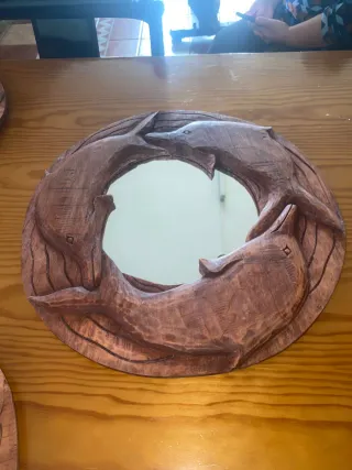 Marcos artesanales de madera vintage