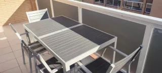 Mesa exterior Ikea SJÄLLAND + 4 sillas