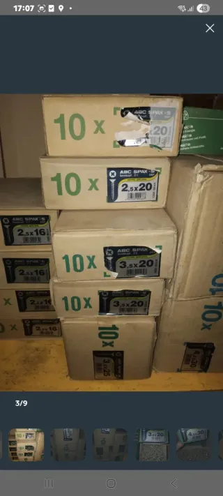 Tornillos SPAX 4x25 mm (1000 uds)