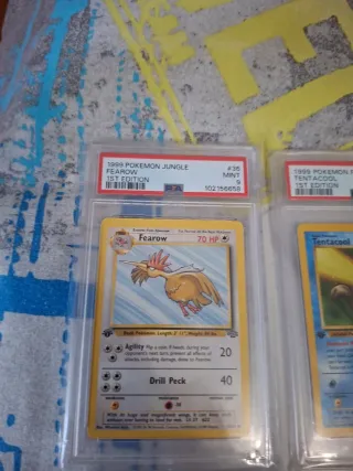 4 Cartas Pokémon PSA 9 1999 Jungle/Fossil