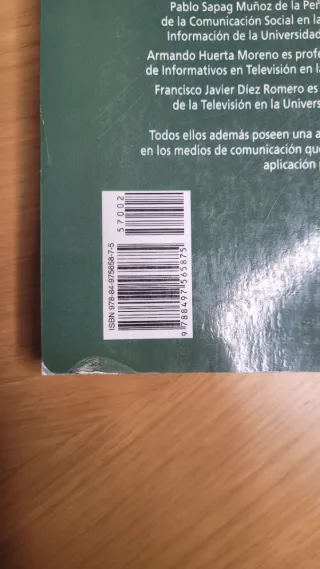 Libro Redacción periodística en televisión