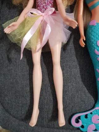 Lote 3 Muñecas Barbie Sirena y Princesa