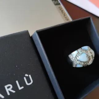 Anello Marlù Argento 925 zirconi e cuori