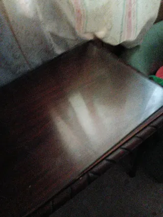 Mesa escritorio antigua de madera