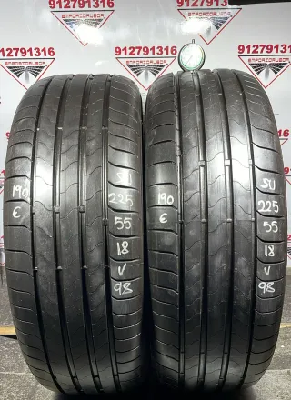 225 55 18 V BRIDGESTONE RUEDA AL 90% VIDA UTIL