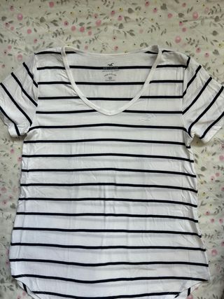 Camiseta Hollister Rayas