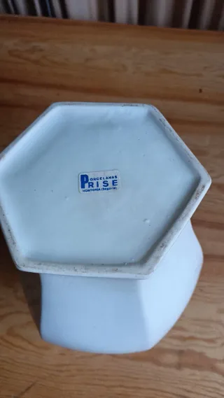 Jarrón Cerámica Vintage Decorado