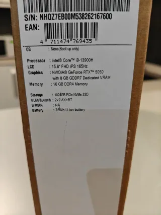 Acer Nitro V RTX 5050 i9 13900H