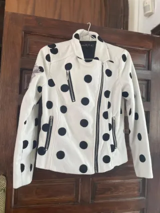 Chaqueta cazadora paño lunares