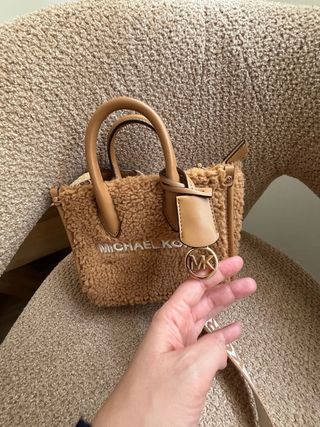 Borsa Michael Kors Mini Beige/Marrone