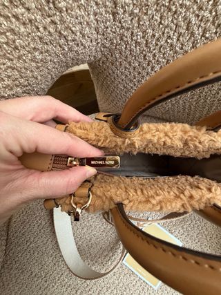 Borsa Michael Kors Mini Beige/Marrone