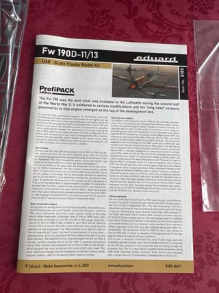 Maqueta avión Fw 190D-11/13 Profipack Eduard