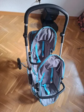 Carrito doble para muñecas