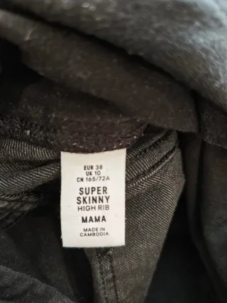 Pantalón vaquero premamá negro