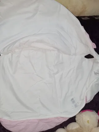 Saco de bebé rosa a rayas