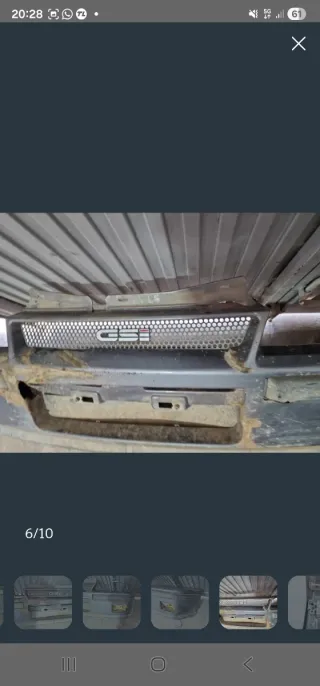 Parachoques Opel Kadett GSI para reparar