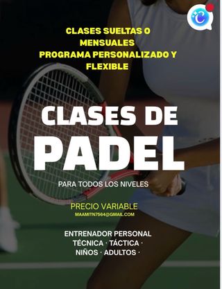 Clases privadas de Pádel