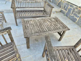 Muebles de jardín de madera de acacia