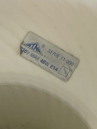 Lampada Fungo Vetro Vintage Anni 70