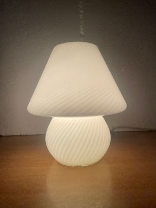 Lampada Fungo Vetro Vintage Anni 70