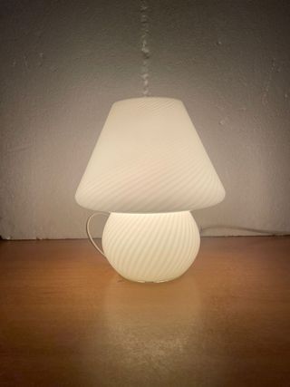 Lampada Fungo Vetro Vintage Anni 70
