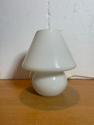 Lampada Fungo Vetro Vintage Anni 70