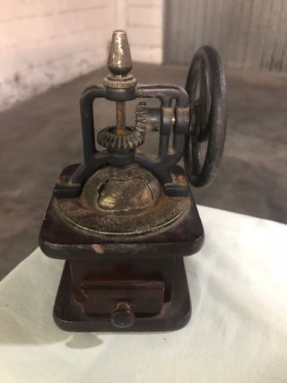 Macina Caffè Antica Legno Metallo