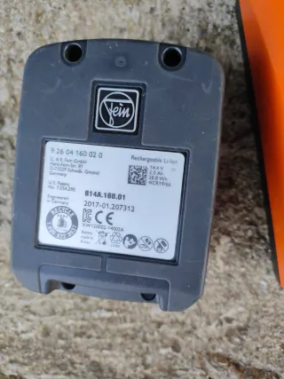 Taladro atornillador percutor Fein 14,4 V con carg