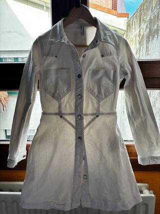 Vestido blanco vaquero