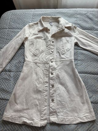 Vestido blanco vaquero