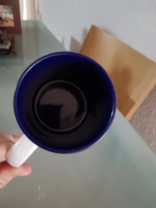 Taza cerámica pintada a mano