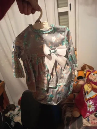 Conjunto vestido y braguita floral 3 meses