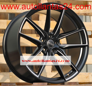 8845 JUEGO DE 4 LLANTAS AUDI VW BLACK META