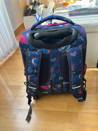 Mochila escolar con ruedas para niña