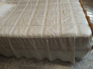 Colcha edredón blanca poliéster