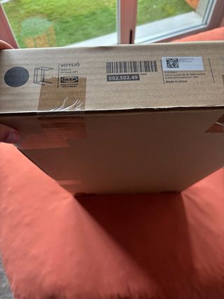 Mesa auxiliar cristal y metal